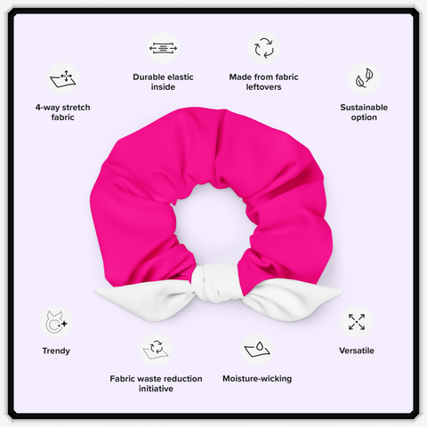 Recycled Pink Scrunchie